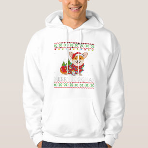 Corgi Dog Merry Corgmas Santa Corgi Ugly Christmas Hoodie