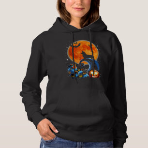 Corgi Dog Moon Pumpkin Halloween Costume Hoodie