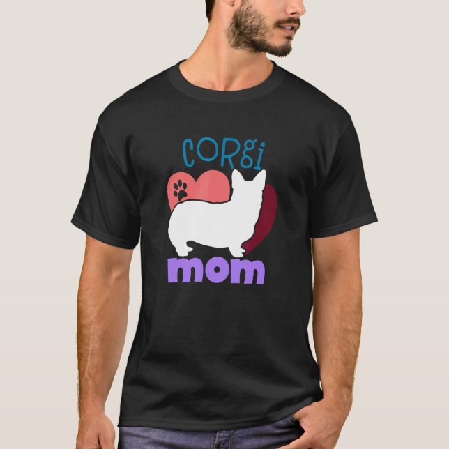 Corgi dog Mum Corgi T-Shirt (Front)