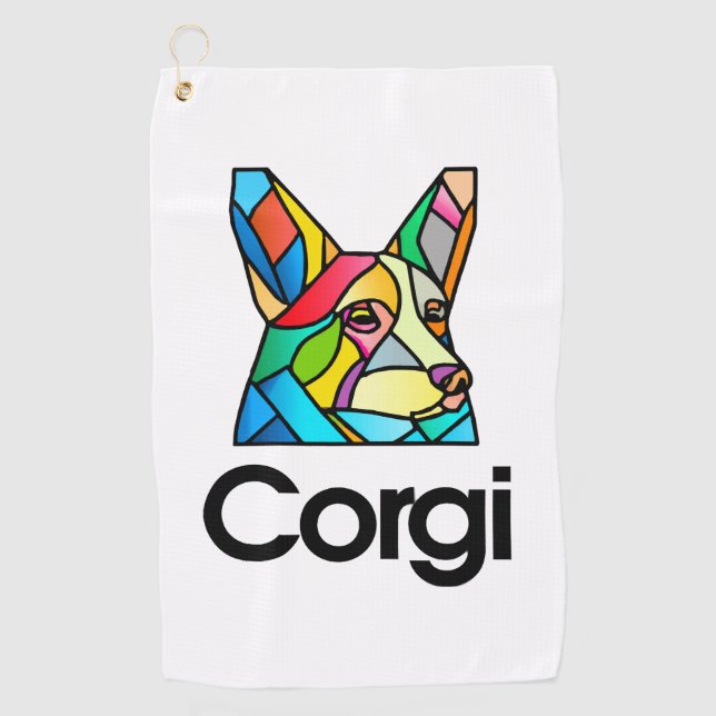 Corgi Dog Owner Pembroke Welsh Corgi Men Women Golf Towel (Front)