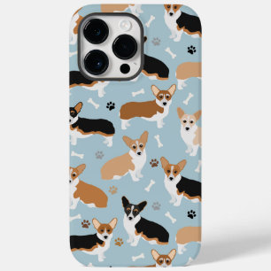 Corgi Dog Paws and Bones Case-Mate iPhone 14 Pro Max Case