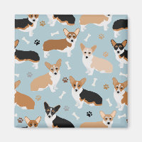 Corgi Dog Paws and Bones
