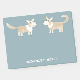 Corgi Dog Personalised Post-it Notes