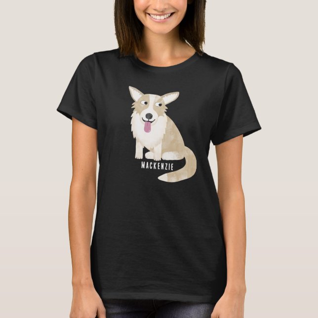Corgi Dog Personalised T-Shirt (Front)