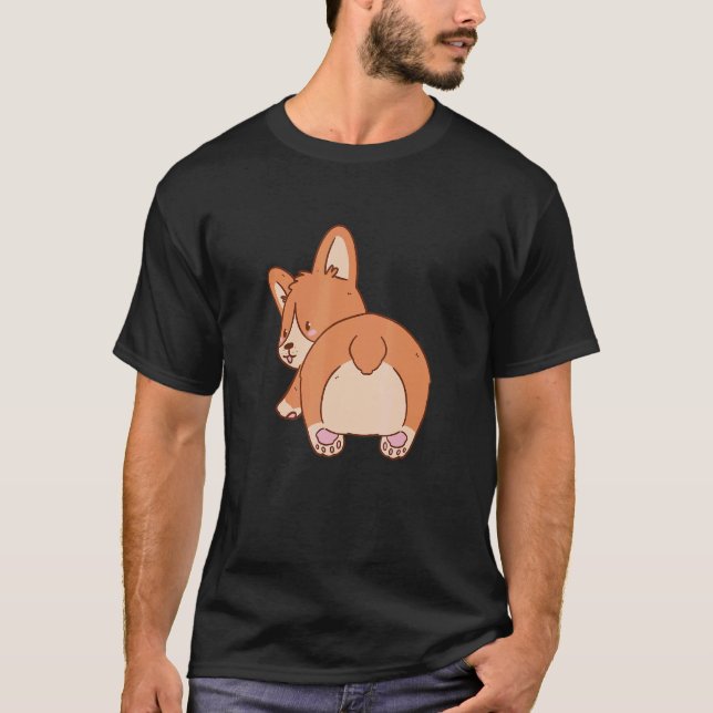 Corgi Dog Pet Paws T-Shirt (Front)