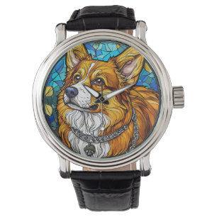 Corgi Dog Portrait Watch