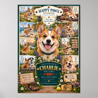 Corgi Dog Poster | The Little Life of Charlie