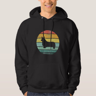 Corgi Dog Retro Vintage S S Style Breed Kennel Hoodie