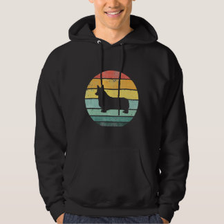 Corgi Dog Retro Vintage S S Style Breed Kennel Hoodie