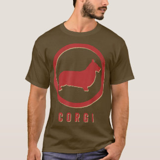 Corgi Dog Retro Vintage  T-Shirt