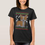 Corgi Dog Santa Claus Ugly Christmas Pattern X Mas T-Shirt<br><div class="desc">Corgi Dog Santa Claus Ugly Christmas Pattern X Mas 12</div>