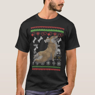 Corgi Dog Santa Claus Ugly Christmas Pattern X Mas T-Shirt