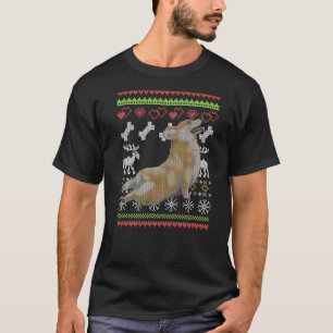 Corgi Dog Santa Claus Ugly Christmas Pattern X Mas T-Shirt