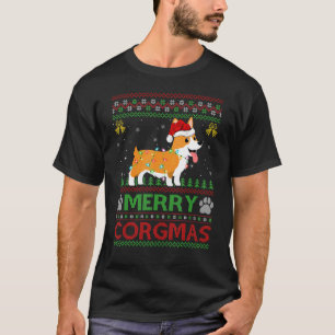 Corgi Dog Santa Ugly Corgi Christmas Merry Corgmas T-Shirt