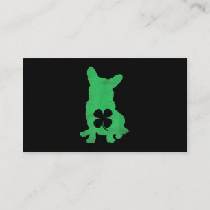 Corgi Dog Shamrock Irish Saint Patricks Day Business Card