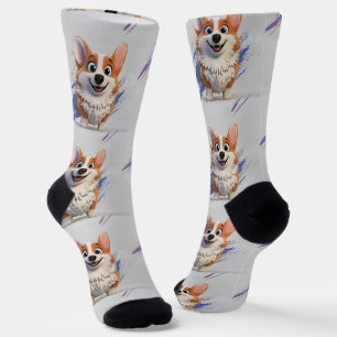 Corgi Dog Socks