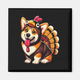 Corgi Dog Turkey Thanksgiving Costume Women Men Ki Magnet