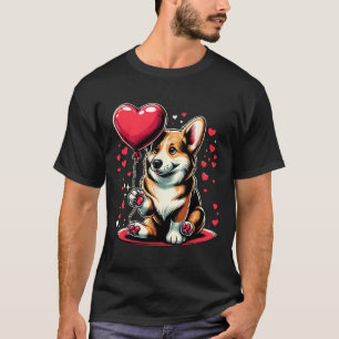 Corgi Dog Valentine's Day Dog Owner Valentine T-Shirt