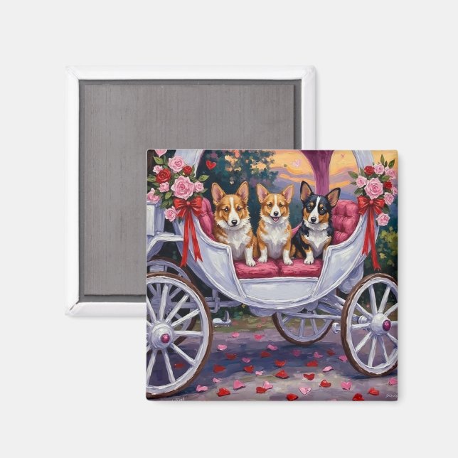 Corgi Dog Valentine's Day  Magnet (Front/Back)