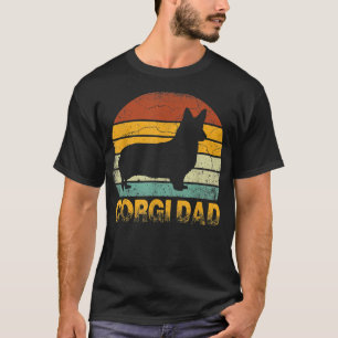 Corgi Dog Vintage Cavalier Dad T-Shirt