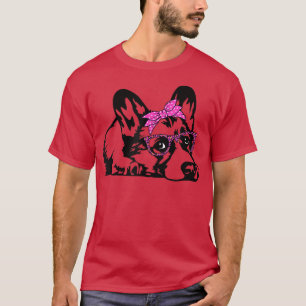 Corgi Dog With Bandanna Glasses -440 T-Shirt
