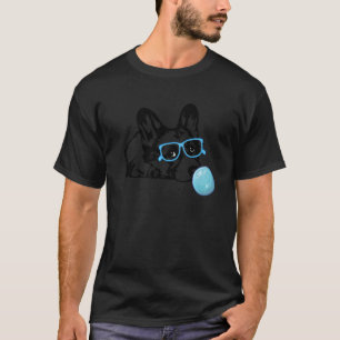 Corgi dog with with bubble gum glasses Corgi T-Shirt