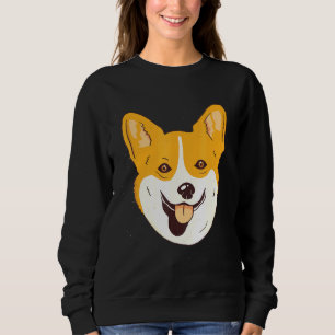 Corgi Dogs Face Puppy Pet Owner Dog Sweatshirt