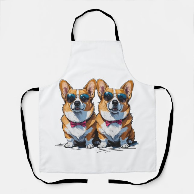 Corgi Dread Deluxe Apron (Front)