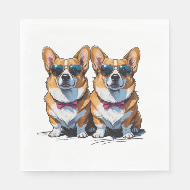 Corgi Dread Deluxe Napkin (Front)