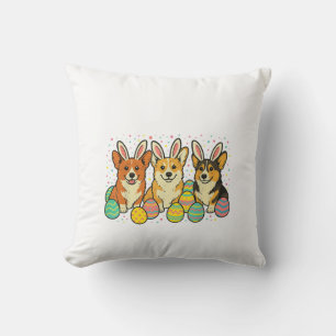 Corgi Easter T-Shirt_1 Cushion
