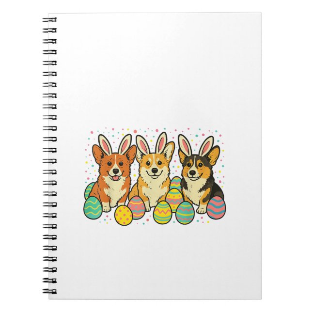 Corgi Easter T-Shirt_1 Notebook (Front)