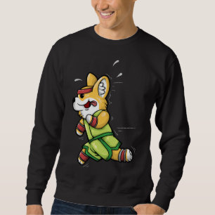 Corgi Exercise Funny Welsh Corgi Running Sweatshirt