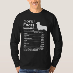 Corgi Facts Nutrition Funny Corgi Mama Dog 880 T-Shirt