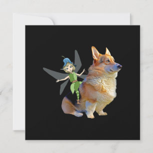 Corgi & Fairy - Funny Pembroke Welsh Corgi Invitation