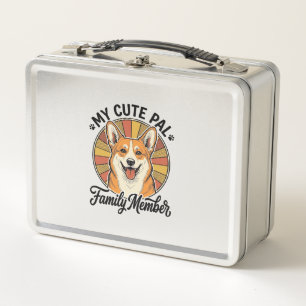 Corgi Family Shirt Vintage Pet Lover Design_1 Metal Lunch Box