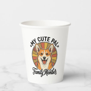 Corgi Family Shirt Vintage Pet Lover Design_1 Paper Cups