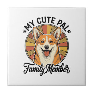 Corgi Family Shirt Vintage Pet Lover Design_1 Tile