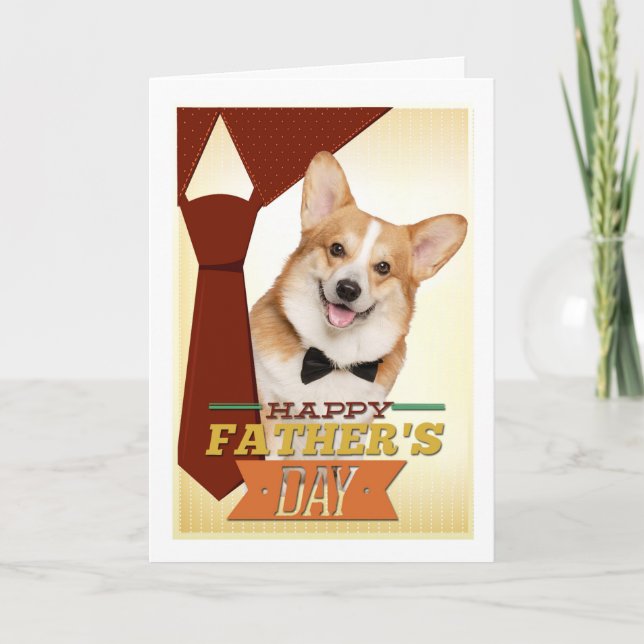 Corgi Father's Day Card (Front)