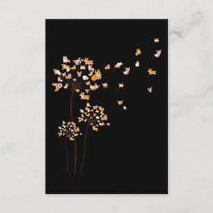 Corgi Flower Fly Dandelion Cute Dog Lover Enclosure Card