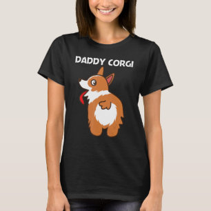 Corgi For Men Dad Pet Dog Animal Doggy Owner T-Shirt