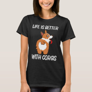 Corgi For Men Women Pet Dog Animal Doggy Owner T-Shirt