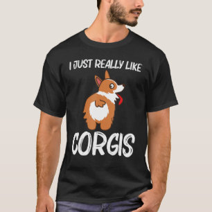 Corgi For Men Women Pet Dog Animal Doggy Owner T-Shirt