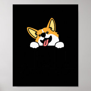 Corgi Funny Elements Of Hapness Corgi Dog Lover  Poster