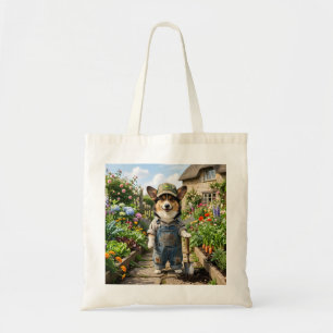 Corgi Gardener Tote Bag