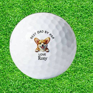 Corgi Gift for the Best Dad by Par Golf Balls