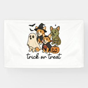 corgi halloween costume banner