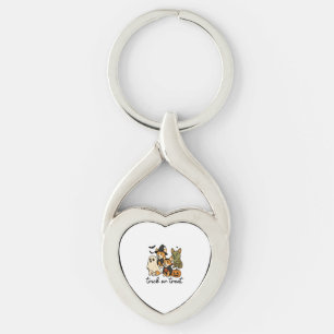 corgi halloween costume key ring