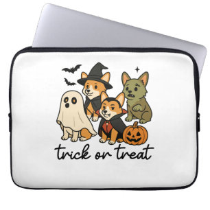 corgi halloween costume laptop sleeve