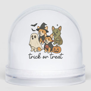 corgi halloween costume  snowglobe