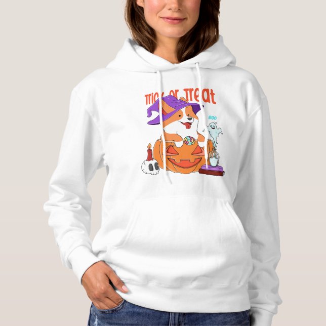Corgi Halloween Hoodie (Front)